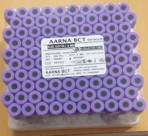 K2E EDTA -2ML - NON VACCUM
BLOOD COLLECTION TUBES