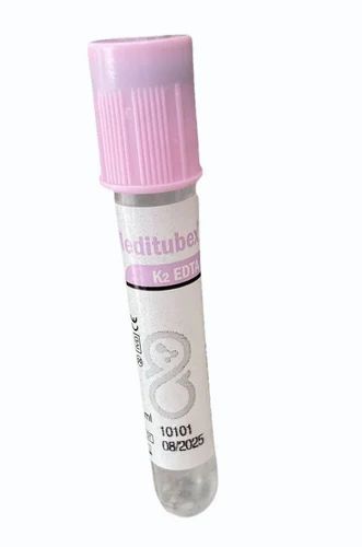 Plastic 2ml Meditubex K2 EDTA Tube, Pack of 100
