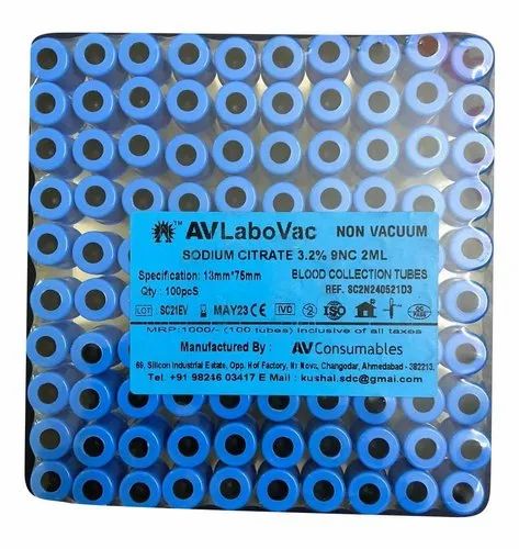 2ml Sodium Citrate Blood Collection Tube