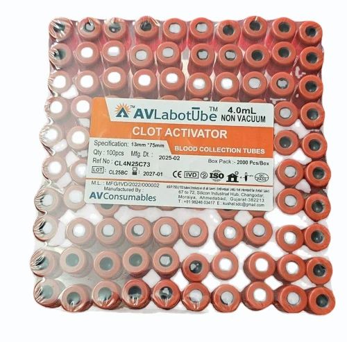 4.0ml Orange Non Vacuum Blood Collection Tube