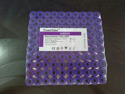 Edta Non Vacuum Blood Collection Tube, For Laboratory