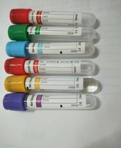 Blood Collection Tubes, Vacuum And Non Vacuum