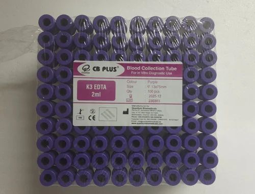 Plastic CB Plus Non Vacuum Blood Collection Tube, For Clinical, 2 ml