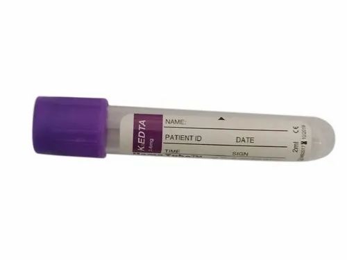 Plastic EDTA K2 Non-Vacuum tube, For Clinical