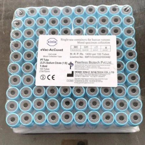 Evac Accuvet Non Vacuum Blood Collection Tube, For Clinical