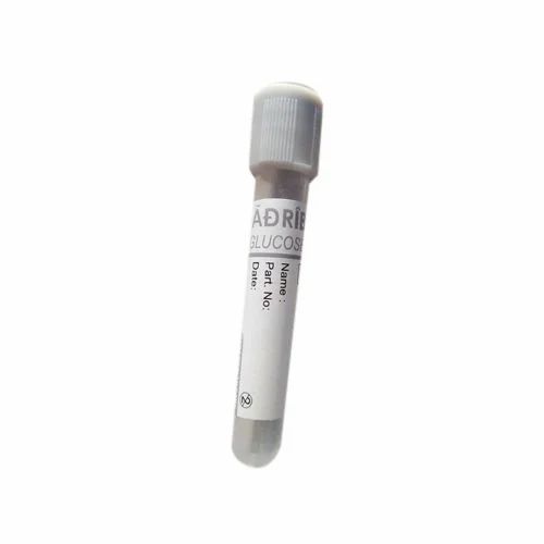 Plastic Gray Blood Collection Tube, Size: 13x75 Mm