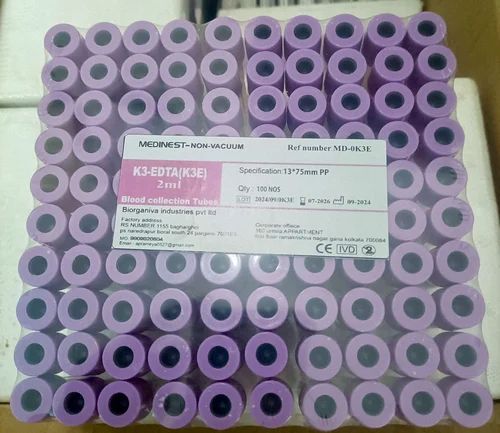 K3 Edta Non Vacuum Blood Collection Tube