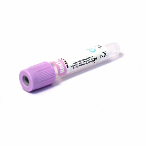 Safelab - Non Vacuum Blood Collection K2 EDTA Tubes with Screw Cap, For Laboratory, 2 ml