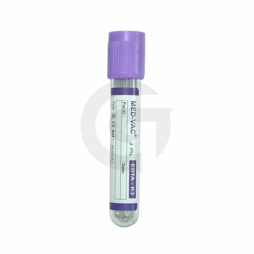 K3 EDTA Non Vaccum Blood Collection Tube - 3 ml
