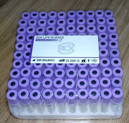 K3 EDTA Non Vacuum Blood Collection Tube