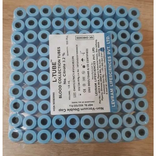 L Tube Blood Collection Tubes