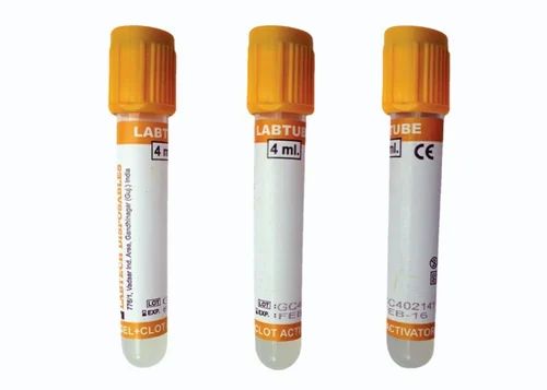 Labtech Disposables Labtube Gel Clot Activator Non Vacuum Blood Collection Tube