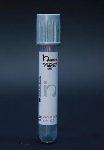 Plastic Nasmed Non Vacuum Fluoride Blood Collection Tube, For Hospital, Size: 2 ml
