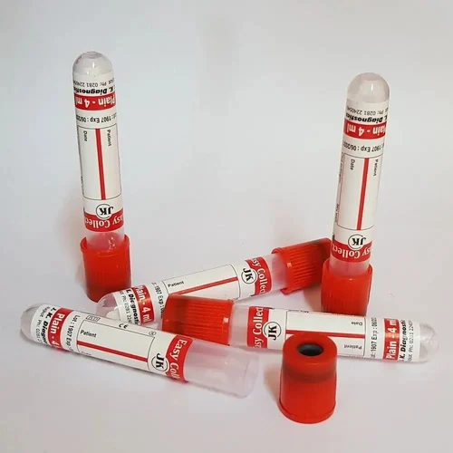 Plain Non Vacuum Blood Collection Tube