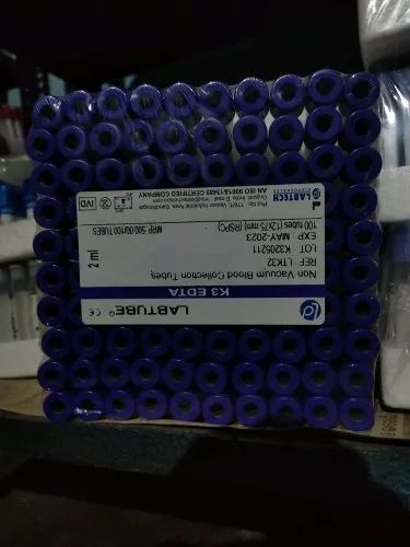 Plain Non Vacuum Blood Collection Tube