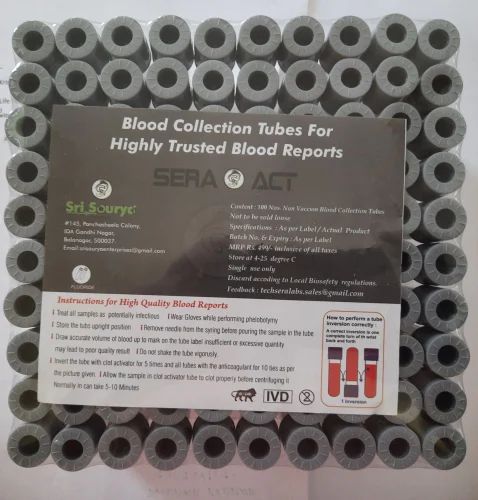 Sera Act Non Vacuum Blood Collection Tube