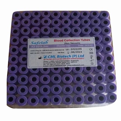 Safe Lab Non Vaccum Blood Collection Tubes, For Clinical, 2ml