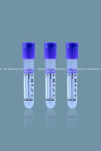 Safelab - Non Vacuum Blood Collection K2 EDTA Tube- Double Cap, For Laboratory