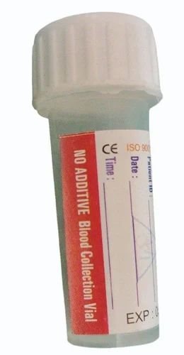 Plastic Blood Collection Vials clot, Size: 5 ml