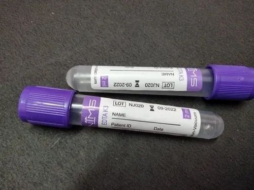 K3 Edta Non Vacuum Blood Collection Tube, plastic