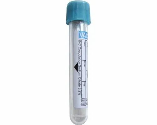 PET and Glass 1.8ml Sodium Citrate Tube, For Laboratory, Size: 13x75mm