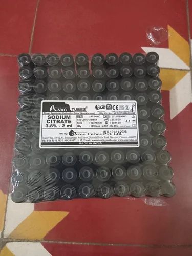 PET Plastic 3.8 Sodium Citrate Tubes