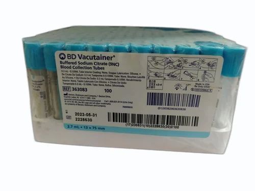 BD Vacutainer Buffered Sodium Citrate 9NC Blood Collection Tube, Size: 13x75 mm