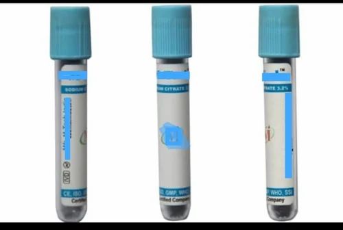 Glass BLUEKITES Paediatric Sodium citrate Tubes (200), Size: 1.8 ml