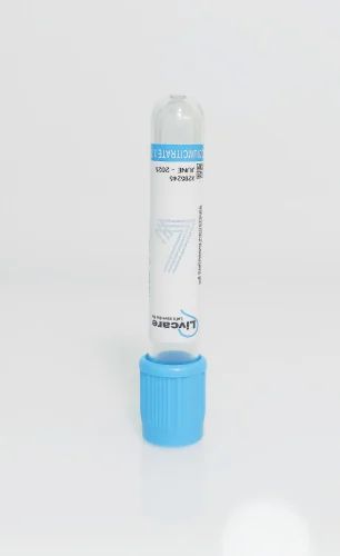 Glass Sodium Citrate Blood Collection Tubes, Size: 2 ml