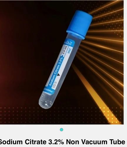 Plastic Sodium Citrate Blood Collection Tube
