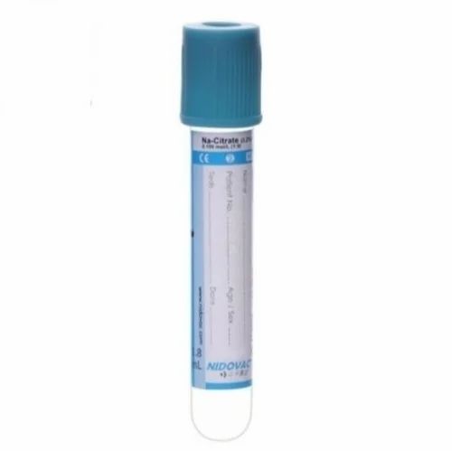 Plastic Nidovac Na-Citrate (Buffered Sodium Citrate tube) Blue Cap, Size: 1.8 ml