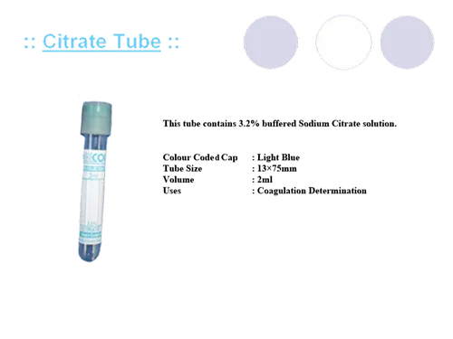 Non Vaccum Sodium Citrate Blood collection tube NEECOR