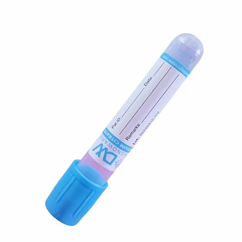 Plastic Sodium Citrate Tube, Size: 1.8 ml
