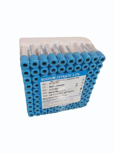 Sodium Citrate 3.2% Tube, Size: 2 ml