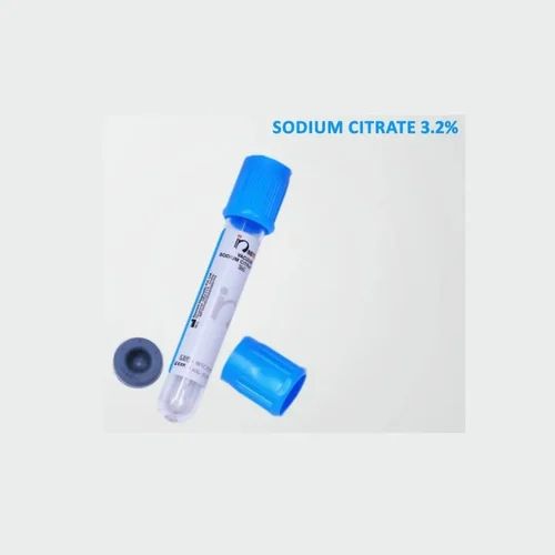 Sodium Citrate Vacuum Blood Collection Tube, PET, Size: 2 ml
