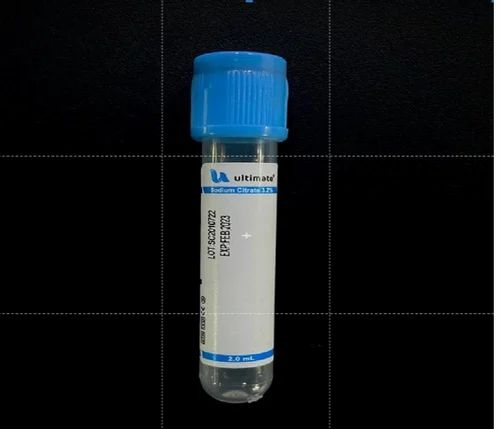 Ultimate - Non Vacuum Blood Collection Sodium Citrate 3.2% - Double Cap