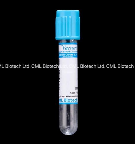 PET Vacsure - Vacuum Blood Collection Sodium Citrate 3.2% Tubes