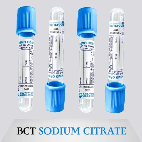 PET Plastic Bct Sodium Citrate Blood Collection Tube
