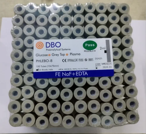 2ml Grey Top Vacuum Blood Collection Tube
