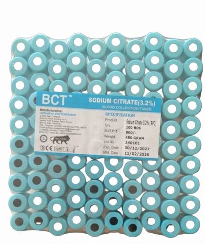 BCT Sodium Citrate 3.2% Blood Collection Tubes