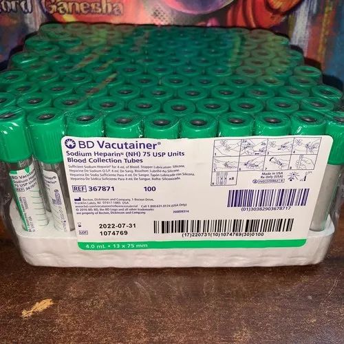 Bd Vacutainer Sodium Heparin Tubes