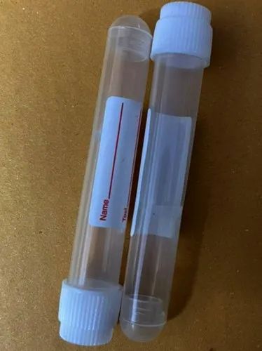 Plastic Blood Sample Collection Tube, For Clinical,Hospital, Size: 12x75 mm