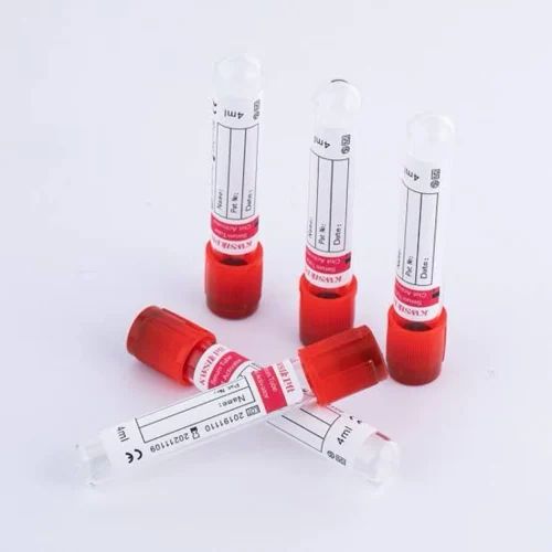 Plastic Red Blood Collection Tubes