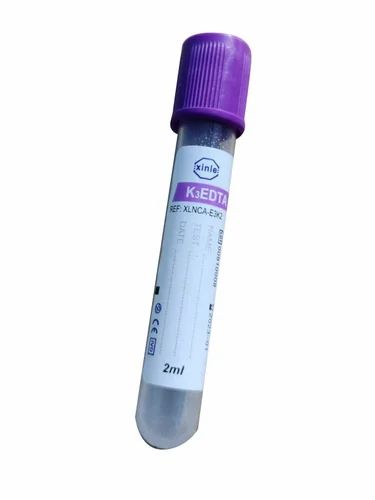 K3 Edta Vacuum Blood Collection Tube, For Laboratory, Size: 5 ml