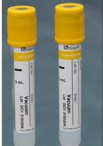 Glass J.K Plain Blood Collection Tube, Size: 20 ml