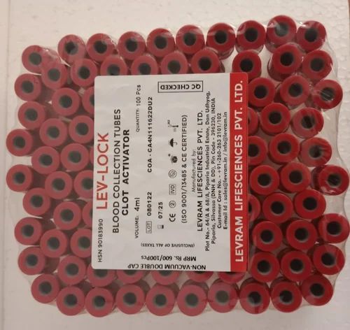 Plastic Lev Lock Blood Collection Tube