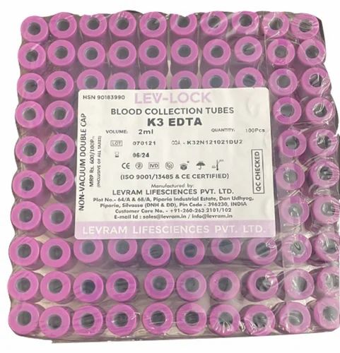 LEV LOCK K3 Edta Non Vacuum Blood Collection Tube