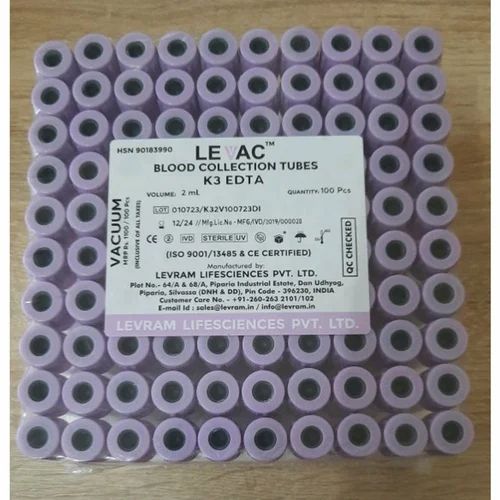 Levac Blood Collection Tubes, Size: 1 ml