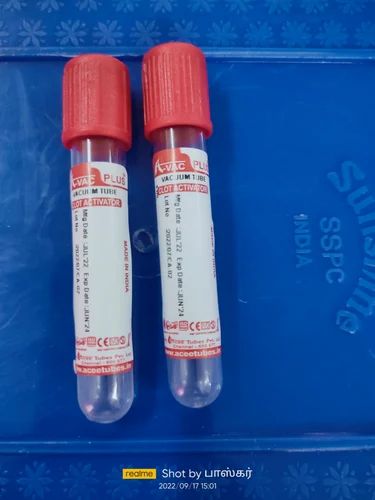 Avac plus blood collection tube ( vacuum ) clot activator 4.0 ml