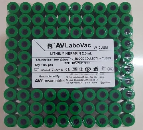 Vacuum Lithium Heparin Blood Collection Tubes